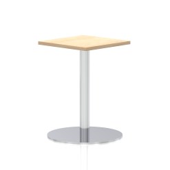 Italia Square Poseur Table Silver Leg - image 4