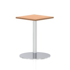 Italia Square Poseur Table Silver Leg - image 5