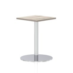 Italia Square Poseur Table Silver Leg - image 6