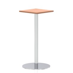 Italia Square Poseur Table Silver Leg - image 7