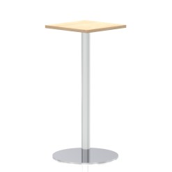 Italia Square Poseur Table Silver Leg - image 10