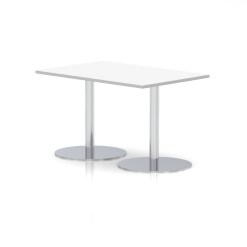 Italia Rectangular Poseur Table Silver Leg - image 3