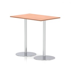 Italia Rectangular Poseur Table Silver Leg - image 7