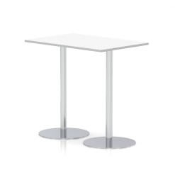 Italia Rectangular Poseur Table Silver Leg - image 9