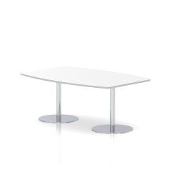 Italia High Gloss Boardroom Table Silver Leg - image 2