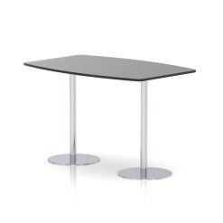 Italia High Gloss Boardroom Table Silver Leg - image 3