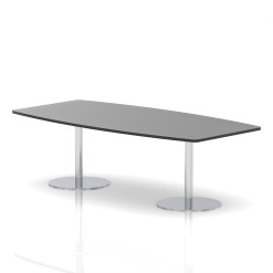 Italia High Gloss Boardroom Table Silver Leg - image 5