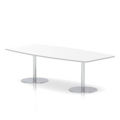 Italia High Gloss Boardroom Table Silver Leg - image 6