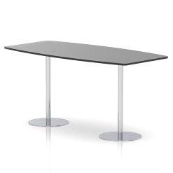 Italia High Gloss Boardroom Table Silver Leg - image 7