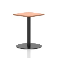 Italia Square Poseur Table Black Leg