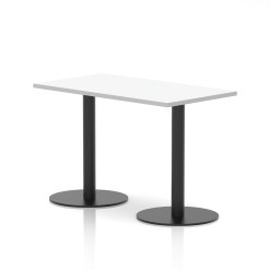Italia Slimline Rectangular Poseur Table Black Leg - image 3