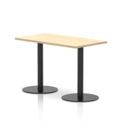 Italia Slimline Rectangular Poseur Table Black Leg - image 4