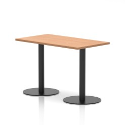 Italia Slimline Rectangular Poseur Table Black Leg - image 5