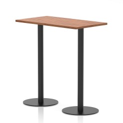 Italia Slimline Rectangular Poseur Table Black Leg - image 8