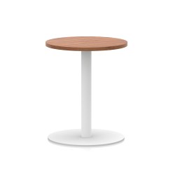 Italia Round Poseur Table White Leg - image 2