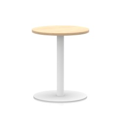 Italia Round Poseur Table White Leg - image 4