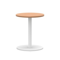 Italia Round Poseur Table White Leg - image 5