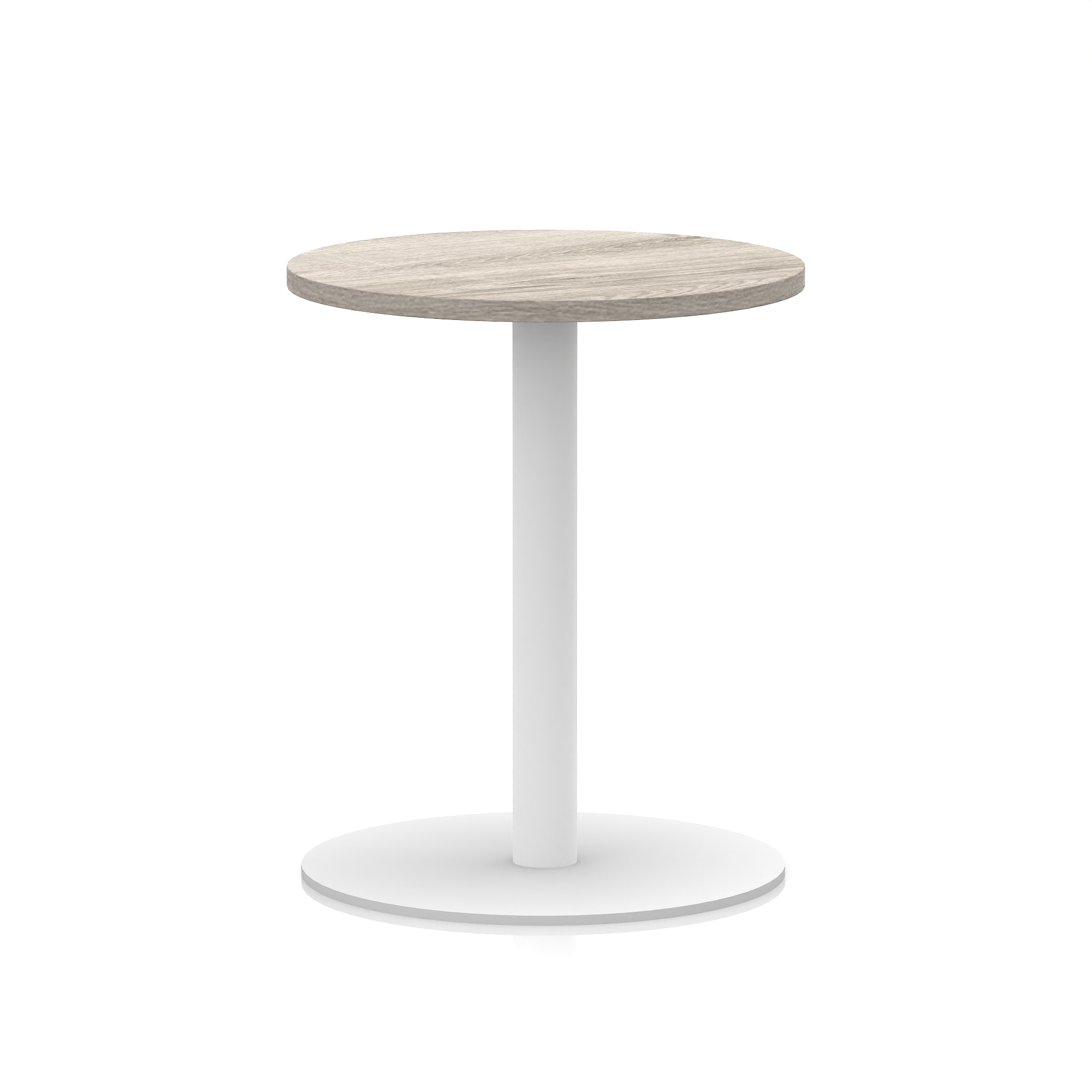 Italia Round Poseur Table White Leg - image 6