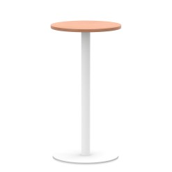 Italia Round Poseur Table White Leg - image 7
