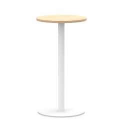 Italia Round Poseur Table White Leg - image 10