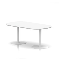 Italia Boardroom Table White Leg - image 3
