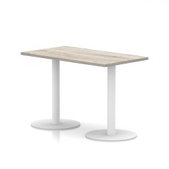 Italia Slimline Rectangular Poseur Table White Leg - image 6