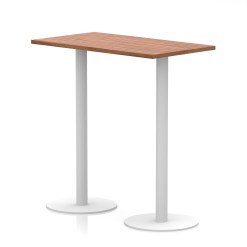 Italia Slimline Rectangular Poseur Table White Leg - image 8