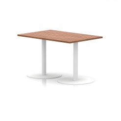 Italia Rectangular Poseur Table White Leg - image 2