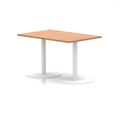 Italia Rectangular Poseur Table White Leg - image 5