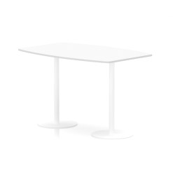 Italia High Gloss Boardroom Table White Leg - image 4