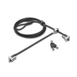 Kensington N17 Keyed Dual Head Laptop Lock for Wedge-Shaped Slots — Single