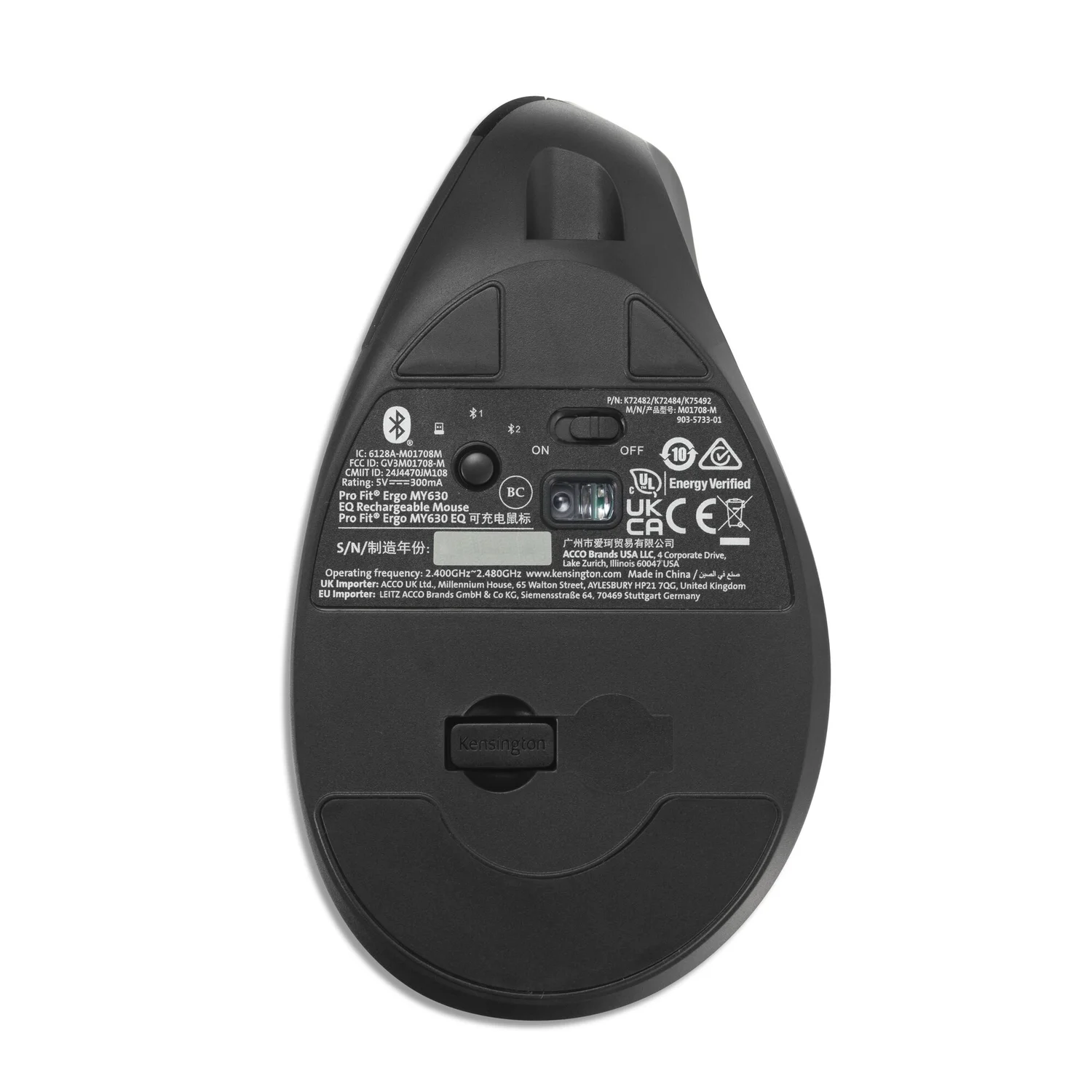 Kensington Pro Fit Ergo MY630 EQ Rechargeable Mouse - image 9