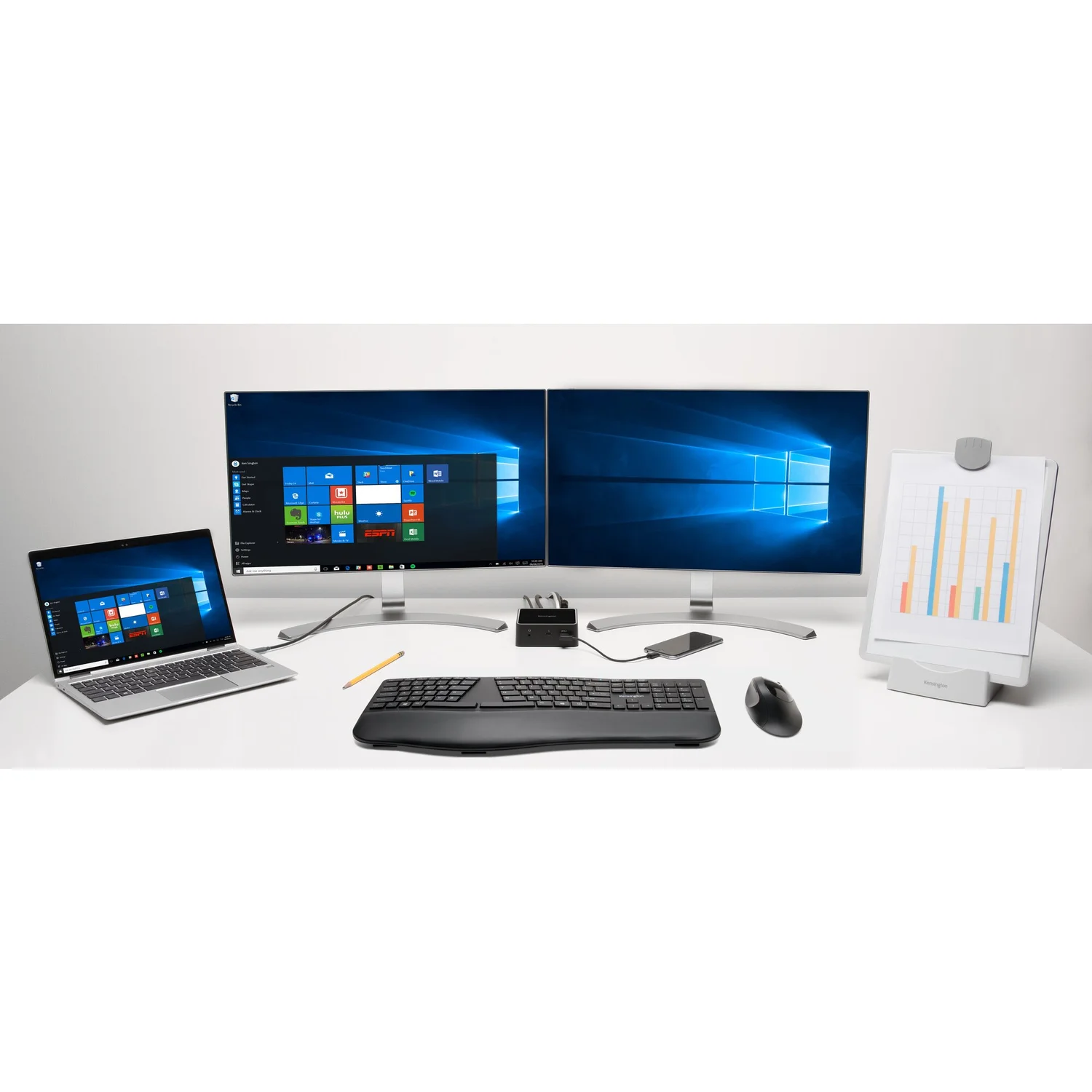 Kensington Pro Fit Ergo Wireless Mouse—Black - image 4