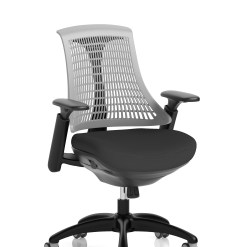 Flex Medium Back Black Frame Task Operator Office Chair with Arms - image 7