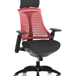 Flex Medium Back Black Frame Task Operator Office Chair with Arms - image 10