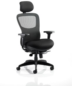 Stealth Shadow High Mesh Back Ergonomic Posture Chair with Arms
