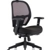 Denver High Mesh Back Black Task Operator Office Chair with Arms