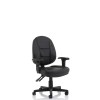Jackson Medium Back Black Leather Task Operator Office Chair