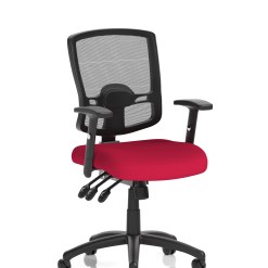 Portland III High Mesh Back Task Operator Office Chair with Arms