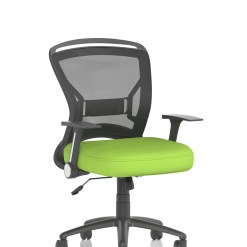 Zeus Medium Mesh Back Task Operator Office Chair with Arms - image 2
