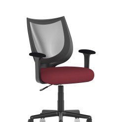 Camden Medium Back Black Mesh Task Operator Office Chair With Arms - image 3