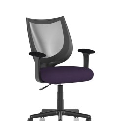 Camden Medium Back Black Mesh Task Operator Office Chair With Arms - image 6