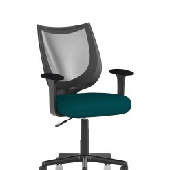 Camden Medium Back Black Mesh Task Operator Office Chair With Arms - image 7