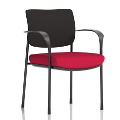 Brunswick Deluxe Medium Back Stacking Visitor Office Chair with Arms - image 5