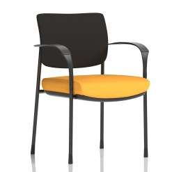 Brunswick Deluxe Medium Back Stacking Visitor Office Chair with Arms - image 9