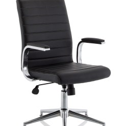Ezra Medium Back Leather Executive Office Chair with Arms - image 5