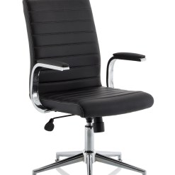 Ezra Medium Back Leather Executive Office Chair with Arms - image 6