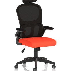 Iris Task Operator Mesh Back Fabric Seat With Headrest - image 4