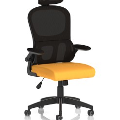 Iris Task Operator Mesh Back Fabric Seat With Headrest - image 5