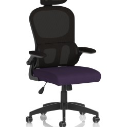 Iris Task Operator Mesh Back Fabric Seat With Headrest - image 8